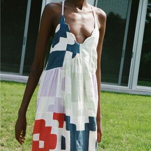 Sea New York Cari patchwork dress large